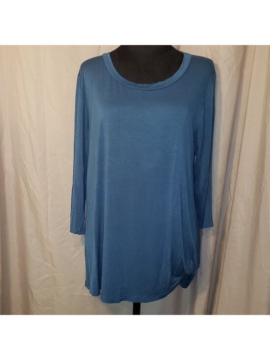 Simply Southern Tops - Simply Southern Blue Top, Size Large